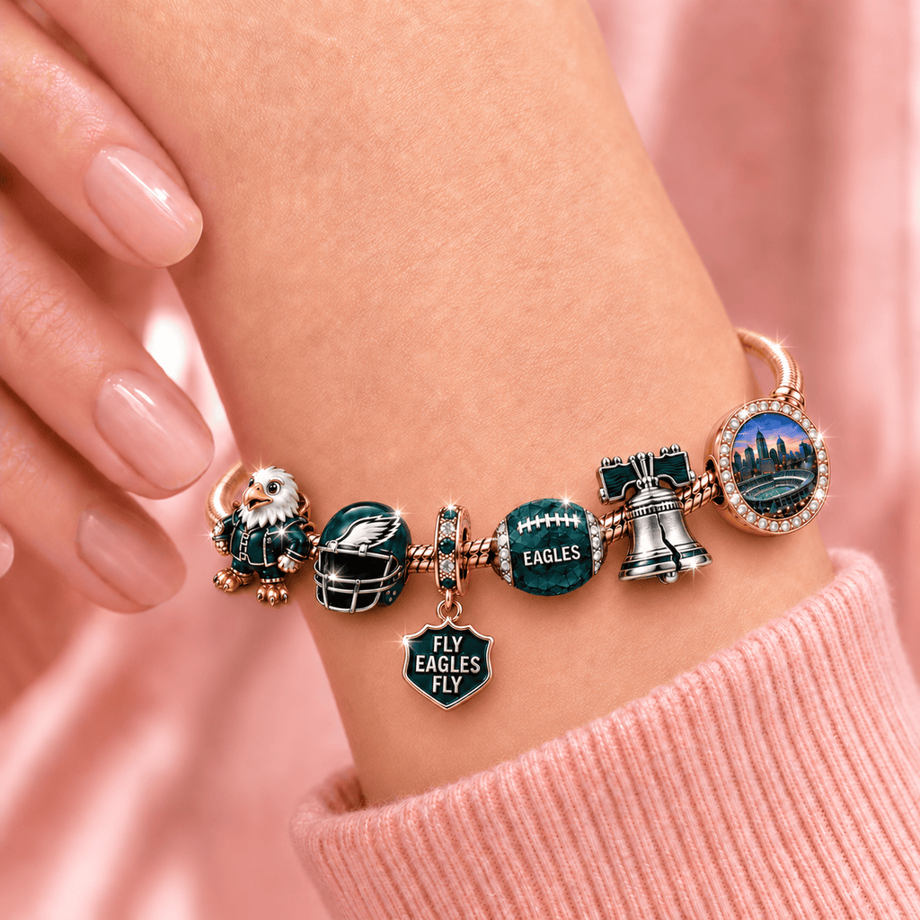 PLDE Rose Gold Charm Bracelet Set TMH