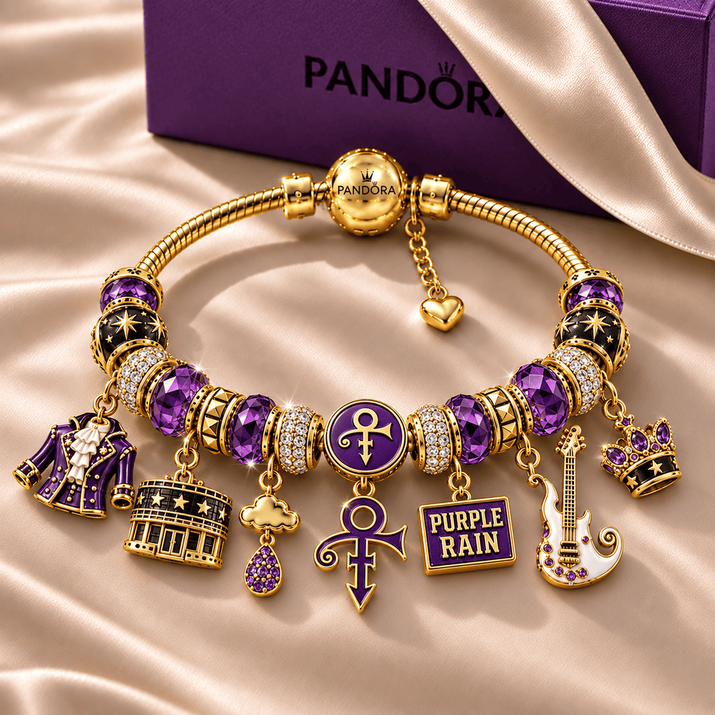 PRCE Gold Charm Bracelet Set NHVH