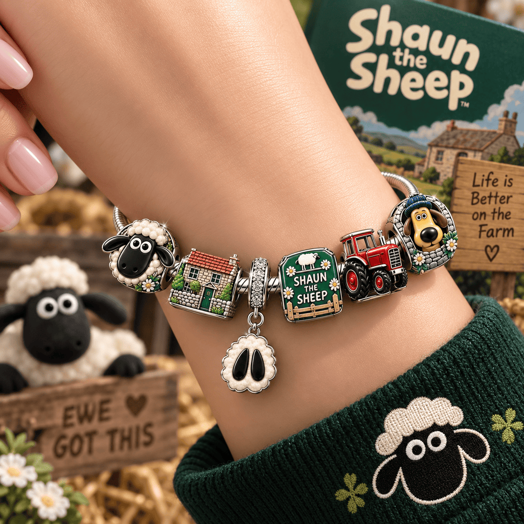 SHTS Sliver Charm Bracelet Set VTH