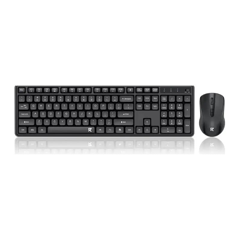Redragon BS7634 104 Keys Wireless Keyboard And Mouse Combo 2.4Ghz Low-Profile Membrane Keyboard with Low Profile Design